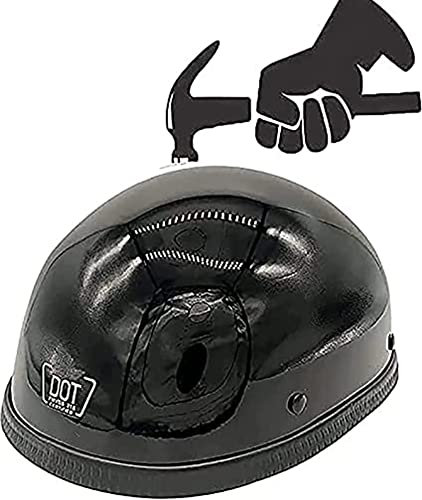 Retro Casque Moto Bols Casque Ouvert Demi Casque ECE Homologué Vintage Casque Jet Demi-Casques avec Taille Ajustable pour Street Bike Cruiser Chopper 3,S