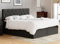 AUKONA Boxspringbett Helena 120x200, Dunkelgrau H3, 7 Zonen Taschenfederkern-Matratze, H2 H3 H4, Komfortschaum-Topper, Lieferung und Aufbau kostenlos