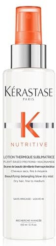 Kérastase Nutritive, Pflegender Hitzeschutz für trockenes, feines bis mittleres Haar, Für mehr Glanz und Geschmeidigkeit, Beautifying Detangling Blow Dry Mist, Nutritive, 150 ml