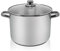 Krüger Edelstahl-Allzwecktopf - Kochtopf mit Deckel zum Sichtkochen - energiesparender Kapselboden - ideal für Feste, Partys und den alltäglichen Gebrauch (Allzwecktopf - 10 Liter)