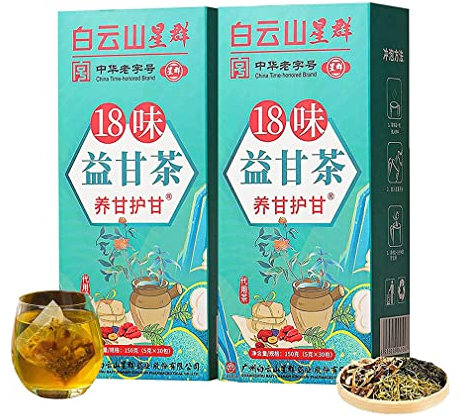 18 Flavors of Liver Protection Tea, 30Bags/1Box Leber-Tee, 18 Geschmacksrichtungen Leber- & Galle Tee - Arzneitee im Filterbeutel, Chinesisch nährender Lebertee, Geschenke für Teetrinker (2Box)