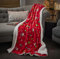 Celebright Weihnachts-Sherpa-Fleece-Überwurf, groß, 130 x 180 cm, flauschige Mikrofaser-Decke, Überwurf für Bett, Sofa, Couch – Plüsch, kuschelig, Winterwärmer – Weihnachtsmann
