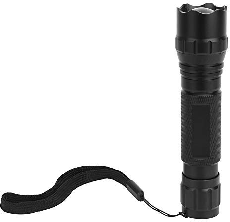 Mwrode Linterna Infrarroja 501B De 940nm, Luz Potente, LED, Visión Nocturna, Con Zoom, Para Búsqueda De Observación Nocturna Al Aire Libre(Negro)