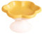 LOVIVER Flower Shaped Cat Food Dish Cat Feeding Bowls for Medium Dog Puppy, Yellow