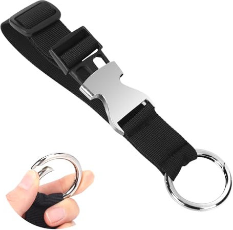 Gepäckriemen Jacken-Halter Heavy Duty Luggage Straps Gepäckgurte Jackengreifer Outdoor Gepäck-Haken Jackenträger Jacket Gripper Verstellbare Taschenhakengurte Reisezubehör Rucksackhaken schwarz