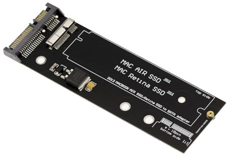 KALEA-INFORMATIQUE SATA-Adapter für 2012 Mac AIR oder Retina SSD mit 8+18 Pins, Hochleistungsversion mit Metallsockel.