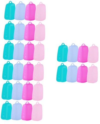 Didiseaon 32pcs Toothbrush Covering Travel Toothbrush Head Cap Soft Silicone Accessories