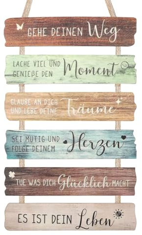 HENGBIRD Jugendweihe Geschenke für Jungen Mädchen, Jugendweihe Deko Schilder mit Sprüchen, Wandschild Holz Motivation Schild, Personalisiert Jugendweihe Geschenk Mädchen