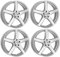 4x Dezent Felgen Alufelgen TY 7.5Jx18 ET50 5x112 kompatibel mit BMW 1 2 X1 X2