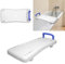 Froadp 70x31x5cm Badewannensitz mit Blau Griff Badewannenbrett zum Sitzen aus PP Wannensitz Badewanne Sitzbrett für Erwachsene Senioren Schwangere 41-63cm Einstellbarer Abstand