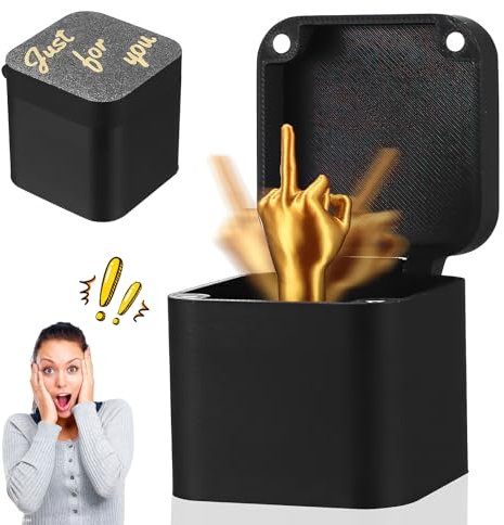 Mittelfinger Geschenk Box, Mittelfinger in Der Box, Middle Finger Surprise Gift BoxesMittelfinger in Einer Boxes, Prank Geschenkbox Christmas Neuheit Spaß Streich Geschenke Büro Deko