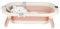 Baignoire Bébé Pliable, La Baignoire Enfant Convient aux Nouveau Nés aux Tout Petits et de Trous de Drainage, Cadeau IdéAl Pour Nouveau-A-43 * 71 * 18,5 cm (rose)