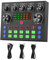 Carte son externe USB V8S 5 V 1 A avec effets vocaux riches et faible latence, prise en charge Bluetooth pour téléphones de guitare électrique
