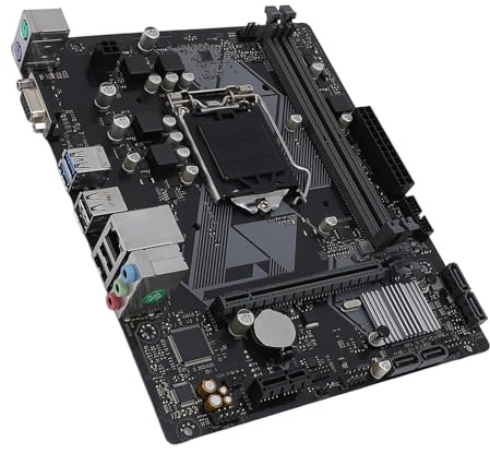 Tosuny H310M F R2.0 Motherboard, M ATX DDR4 Desktop Computer Motherboard mit DVI- und VGA Ausgängen, Für LGA 1151 9. 8. Generation Core Pentium Gold Celeron 14 Nm CPUs