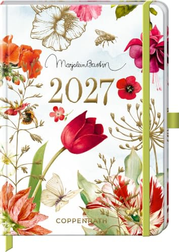 Mein Jahr 2027: rot: Wochenkalender: Taschenformat, illustriert, Notizen, Gummiverschluss, Leseband (Kleiner Wochenkalender)