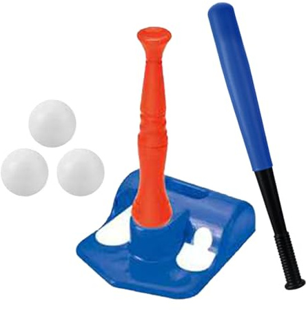 Baoblaze Baseball Wurfmaschine mit Schläger für Kinder, Spiel für Jungen Und Mädchen, Baseball Schlagmaschine, Ballset, Spielzeug für Outdoor Aktivitäten