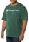 Champion Herren, Classic Graphic, Soft and Comfortable for Men, Script Logo (Reg. Or Big & Tall) T-Shirt, Dunkelgrüne Schrift, Klein
