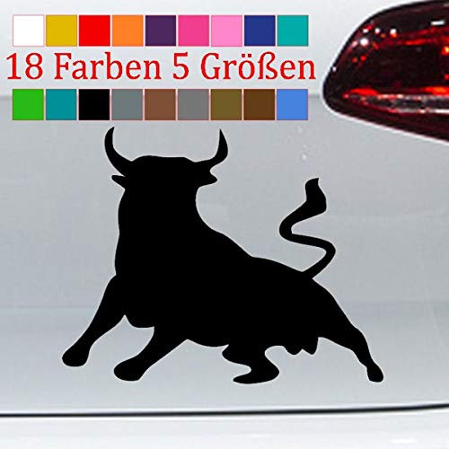 Stier Aufkleber EL Toro Bulle Tauro Sticker Spanien Autokleber 18 Farben 5 Größe