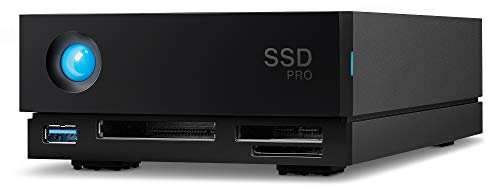 LaCie 1big Dock SSD Pro 2TB externe Festplatte, Thunderbolt 3, PC Mac iPad & iPhone, Data Rescue Service (STHW2000800)