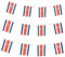 Costa Rica Flaggen Costa Rican Kleine Schnur Mini-Flagge Wimpel Banner Dekorationen