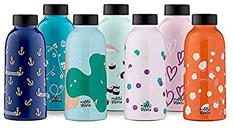MamaWata - Borraccia Termica 470 ml in Acciaio Inox, Bottiglia Termica 24h Cold 12h Hot Ermetica, Borraccia Personalizzata Twilight, Borracce Termiche Bambini Ragazzi Adulti BPA Plastic-Free 18,5H cm