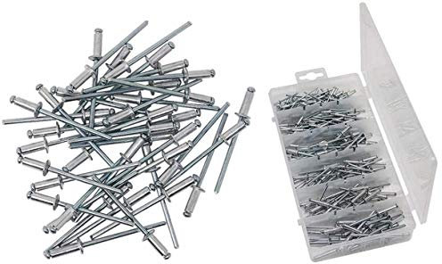 Blindnieten 320 tlg. Flachkopf Nieten Popnieten Sortiment 3mm Alu Stahl