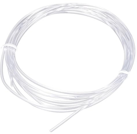 sourcing map Fibre Optique Lumineuse PMMA Latérale Lueur Fibre Optique Câble 2.5mm 3.0M pour LED Lumière Guide à Maison Hôtel