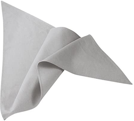 EXNER Hals-Tuch, Schal, Küchen-Krawatte, für Koch, Bäcker, Konditor, Küche, Gastronomie, B 115 x L 75cm x L 75cm, Baumwoll-Mischgewebe, Farbe silbergrau