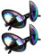 ABOOFAN 2 Stücke Brille Neuheit Lustige Brille Sonnenbrille Partybrille Spaßbrille Deko Brille Party Foto Requisite für Cosplay Kostüm Sommer Halloween Party Favors Schwarz