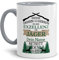Tassendruck Tasse selbst gestalten - mit Name Personalisieren - mit Spruch - Eure Exzellenz der Jäger - Geschenkidee für Jäger, Jagd, Waidmann | Innen & Henkel Grau, 300ml