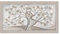 Lupia - Quadro moderno soggiorno camera da letto amore e famiglia con cornice BOSTON colore BEIGE 60x110 cm ALBERO ABBRACCIO MIX stampa su pannello in legno