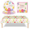 Set di stoviglie per feste di Pasqua, 37 pezzi, piatti di carta a tema pasquale, tovaglioli, tovaglia, forniture per feste di Pasqua, decorazioni colo