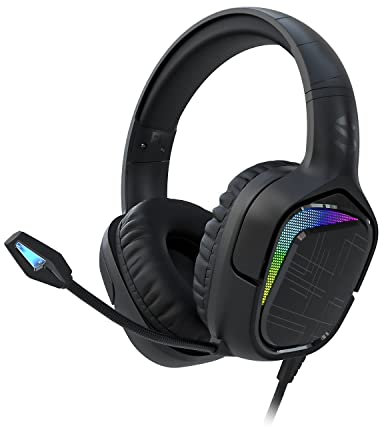 Black Shark Gaming Headset with Mic, Noise Cancellation Wired Control Headphones for PC/PS4/PS5/Xbox/Switch, 3.5MM Jack Stereo Surround Sound, Soft Memory Cups All Day Comfort Design