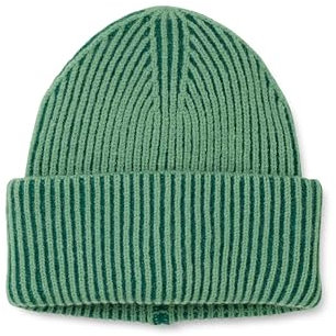 The Drop Rippstrickmütze für Damen, Bliss Zweifarbig, Grün, Einheitsgröße
