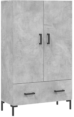 vidaXL Highboard Betongrau 69,5x31x115 cm Holzwerkstoff