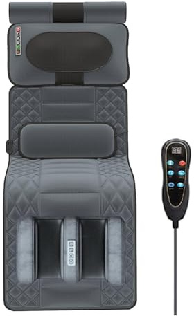DZTBX Full Body Heating Massage Mattress, Full Body Massage Mat with Heat, Lumbar Hot Compress Massage Mattress with 9 Modes Foldable Heating Cushion for Pain Relief