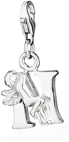 NKlaus Bracelet Bead Charm - Anhänger Buchstabe N 925 Silber Alphabet für Armband 15202