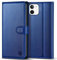 Kuafcase Compatible for iPhone 12 Mini Case with 4 Card Slots Magnetic Closure Kickstand Shockproof Protective Phone Case Compatible for iPhone 12 Mini - Royal Blue