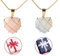 ADLUH Barbie Catena di Diamante Lucchetto Cuore, Naturale Amore Cuore Cristallo Ciondolo Collana per Donne, Ragazze Rose Barbie Collana Gioielli Accessori, Cristallo