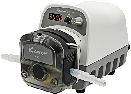 Kamoer DIP1500 pompe péristaltique 24 V 1500 ml/min haut débit intelligent vitesse variable 0,1-400 tr/min pompe doseuse de liquide 3 rotors écran LED RS485 7,9 mm x 11,1 mm (IDxOD)