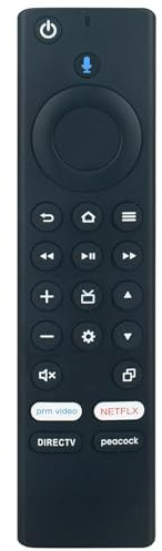 Replacement Voice Remote Commander Compatible with Amazon Omni Series 4K UHD TV QL65F601A QL43F601A 4K75M600A QL50F601A 4K43M600A 4K65M600A QL75F601A QL55F601A 4K55M600A 4K50M600A