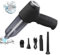 MELLYD Aspirateur De Voiture Puissant, avec Une VariéTé De Bouchons D'Aspiration Petit Aspirateur sans Sac Rechargeable sans Fil Aspirateur Puissant, pour Le DéPoussiéRage des Voitures,Black