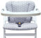 Blausberg Baby - Sitzkissen Set ABWASCHBAR für Alpha Hauck Kinderhochstuhl – Happy Star Grau - Made in Germany