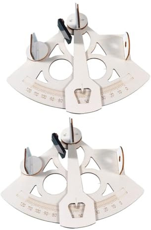 UPKOCH 2st Nautisches Messgerät Handsextant Pädagogische Sextanten Vintage-Sextant DIY Matrosen-sextanten-bausatz Sextant Für Die Navigation Nautischer Sextant Puzzle Hölzern Gizmo
