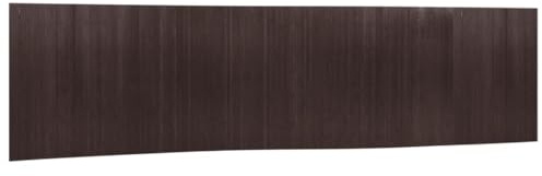 vidaXL Paravent, Raumteiler für Schlafzimmer Wohnzimmer Büro, Trennwand Umkleide, Sichtschutz Spanische Wand, Dunkelbraun 165x800cm Bambus