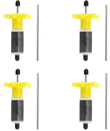 BQLZR Impeller Miniature Submersible Pump Dedicated Rotor Yellow 0.63inch Pack of 4