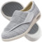 Jesajemi Chaussures Orthopédiques Homme Chaussures Orthopédiques Femme chaussures pieds larges chaussures diabétiques pour hommes chaussures confortables pieds larges homme(LightGrey,44.5 EU)