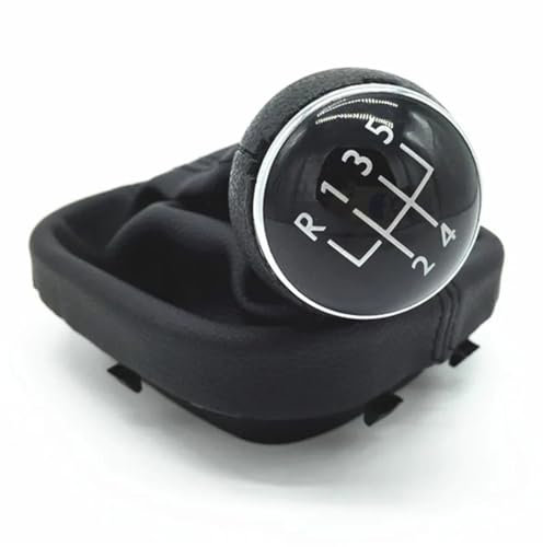 ZHjLut Kompatibel mit VW für Caddy 2 II MK2 für Touran 2003-2015 5/6-Gang-Auto-Styling-Auto-Schalthebel-Schaltknauf(5 Speed)