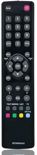 Ersatz Thomson Fernbedienung für Thomson Fernseher LED LCD Smart TV universal 40FT2253 48FA3203 55FT5643 24FW4325 32FU5253 32HZ5233 32HW3324 40FS5246 40FW3253 55FU4243 24FW4323 32FS3246C 32HS4246C