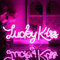 UExnkj-Y Lucky Kiss Letrero de Neón Señal de Neon Rosa Carta Adecuado para estudio, Sala de juegos,fiesta, decoración de pared de bar luz de neon alimentado por USB con interruptor regulable